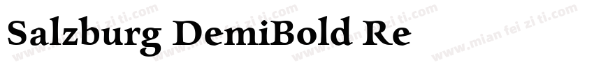 Salzburg-DemiBold Re字体转换